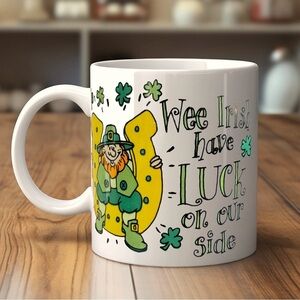Russ Berrie Wee Irish Have Luck on Our Side Ceramic Mug